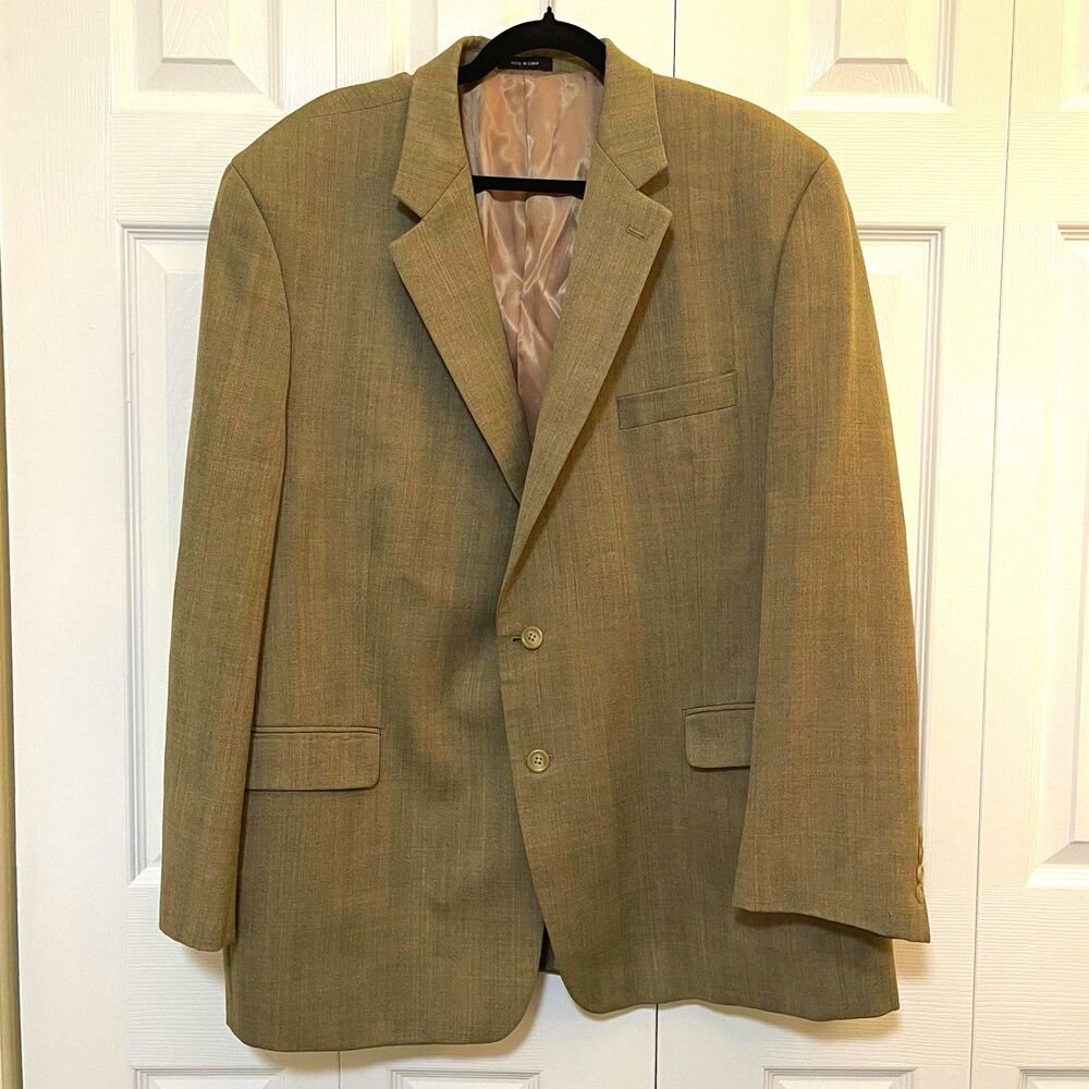 Lauren Ralph Lauren Brown Herringbone Wool Blazer/Sport Coat Men’s 50R